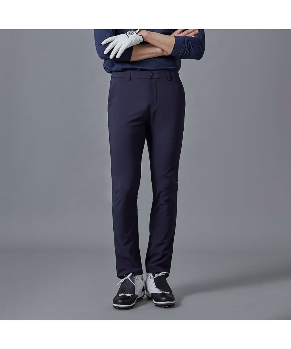 빈폴골프(BEANPOLE GOLF) 남성 경량 면터치 슬림 팬츠  네이비