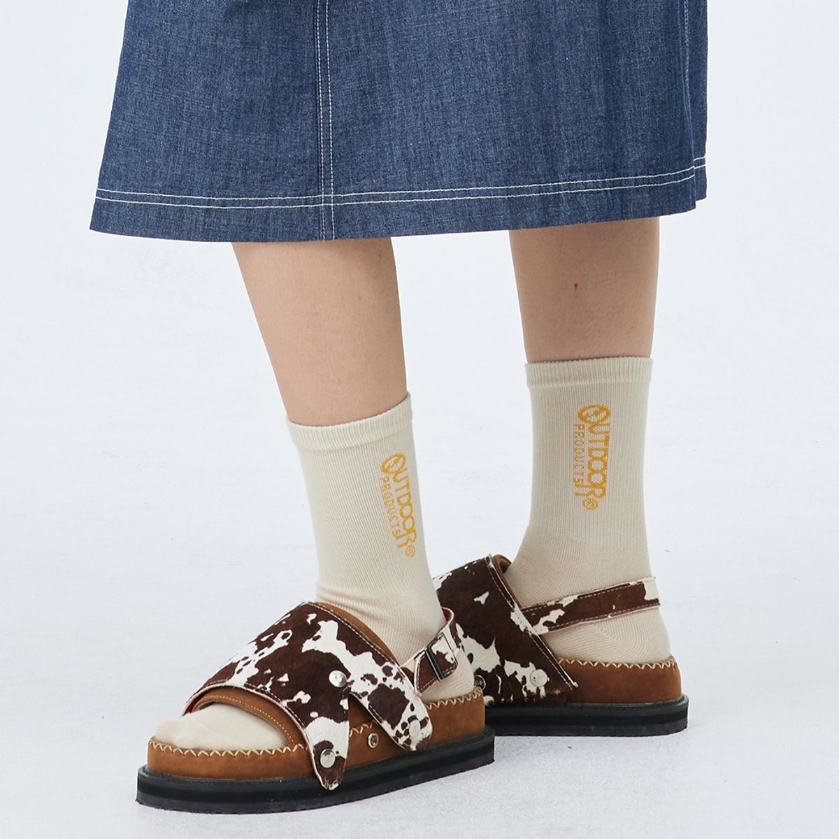 아웃도어 프로덕츠(OUTDOOR PRODUCTS) W MID-LENGTH SOCKS (BEIGE)