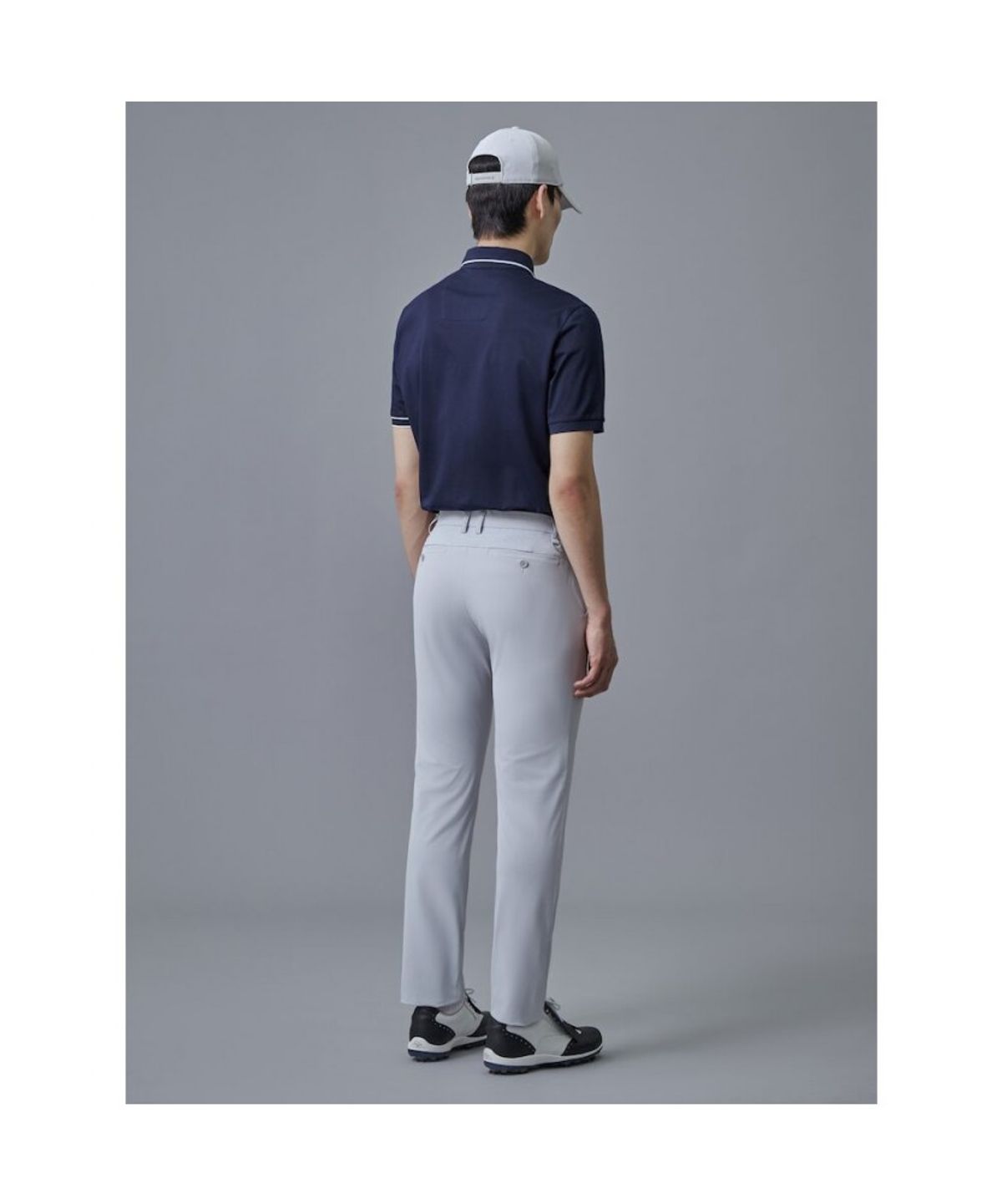 빈폴골프(BEANPOLE GOLF) 남성 테크업 쿨펀칭 슬림 팬츠  라이트 그레이