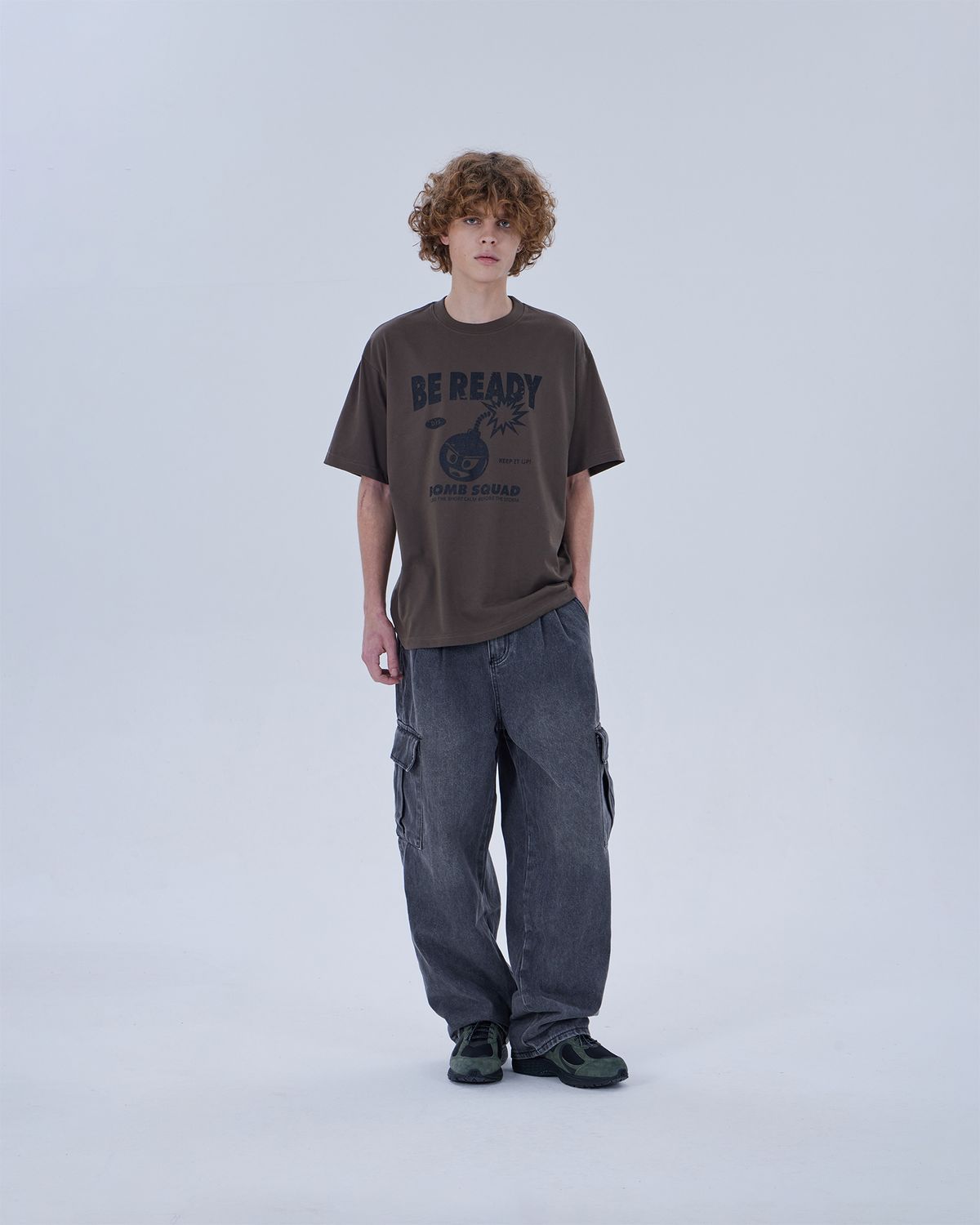 디스펑트(DYSFUNCT) TWO TUCK CARGO DENIM PANTS