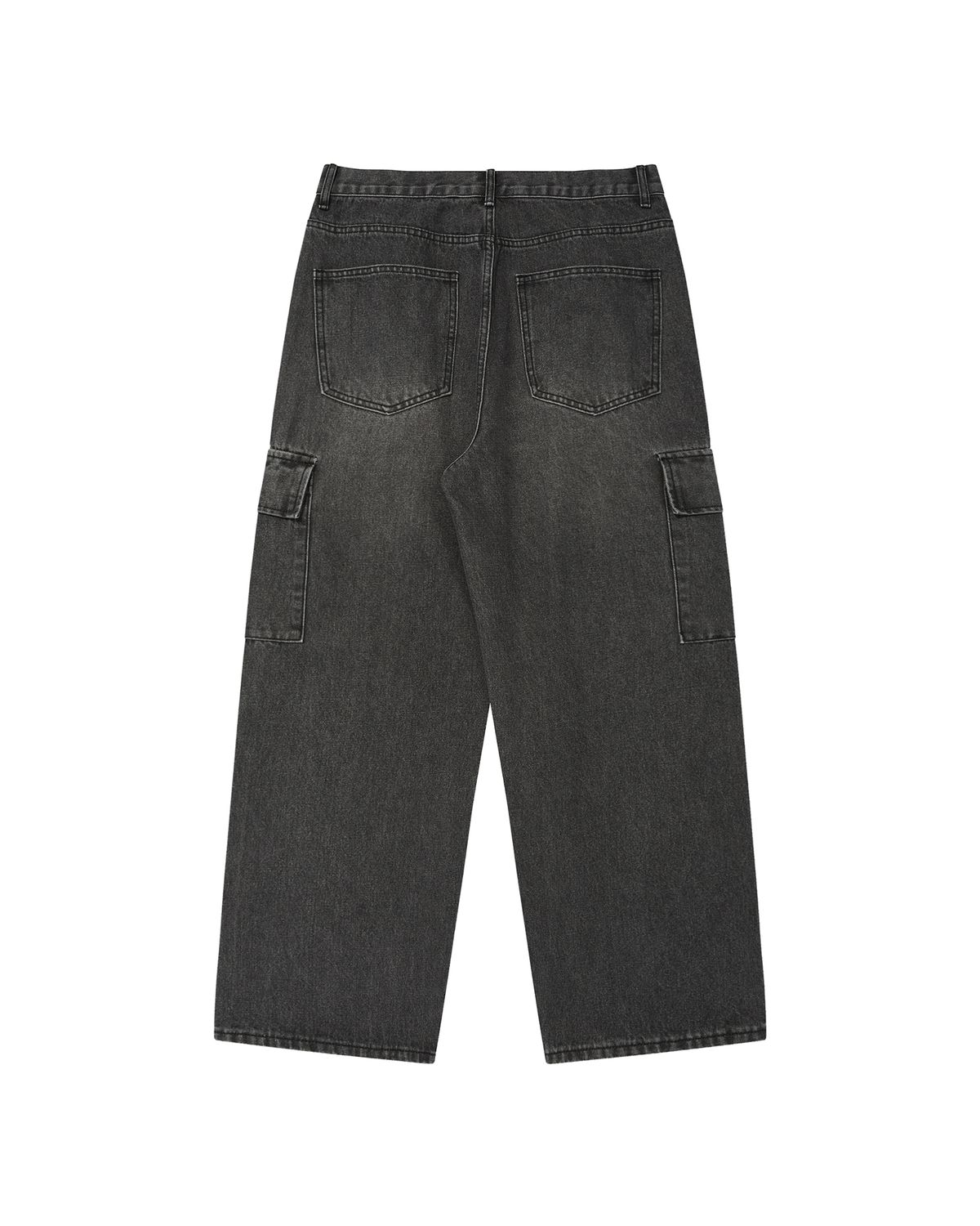 디스펑트(DYSFUNCT) TWO TUCK CARGO DENIM PANTS