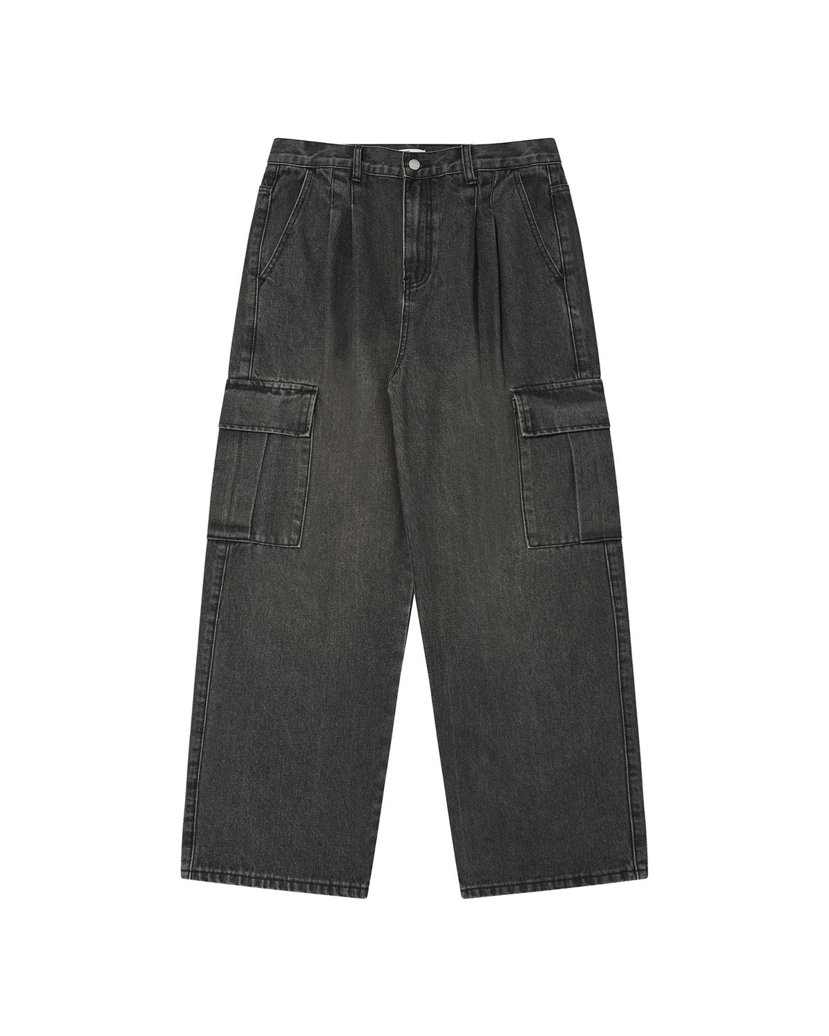 디스펑트(DYSFUNCT) TWO TUCK CARGO DENIM PANTS