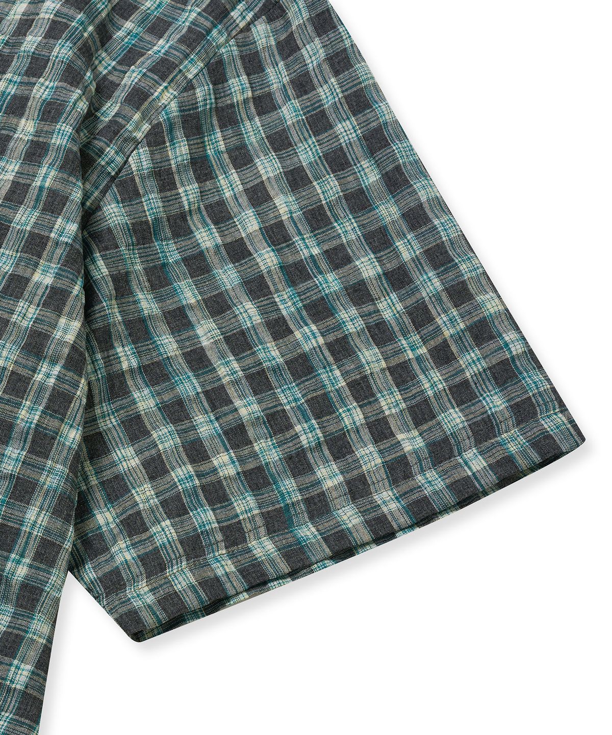 브라운브레스(BROWNBREATH) TAG CHECK HALF SHIRTS - MINT