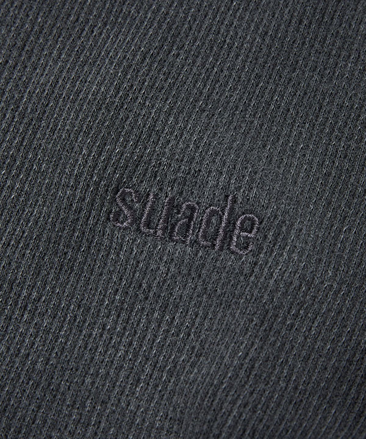 스웨이드(SUADE) WASHED THERMAL LOGO TEE [BLACK]
