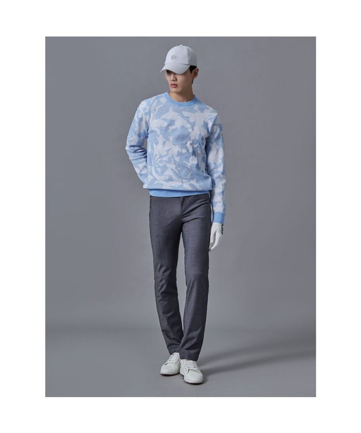 빈폴골프(BEANPOLE GOLF) 남성 데님라이크 슬림 팬츠  네이비