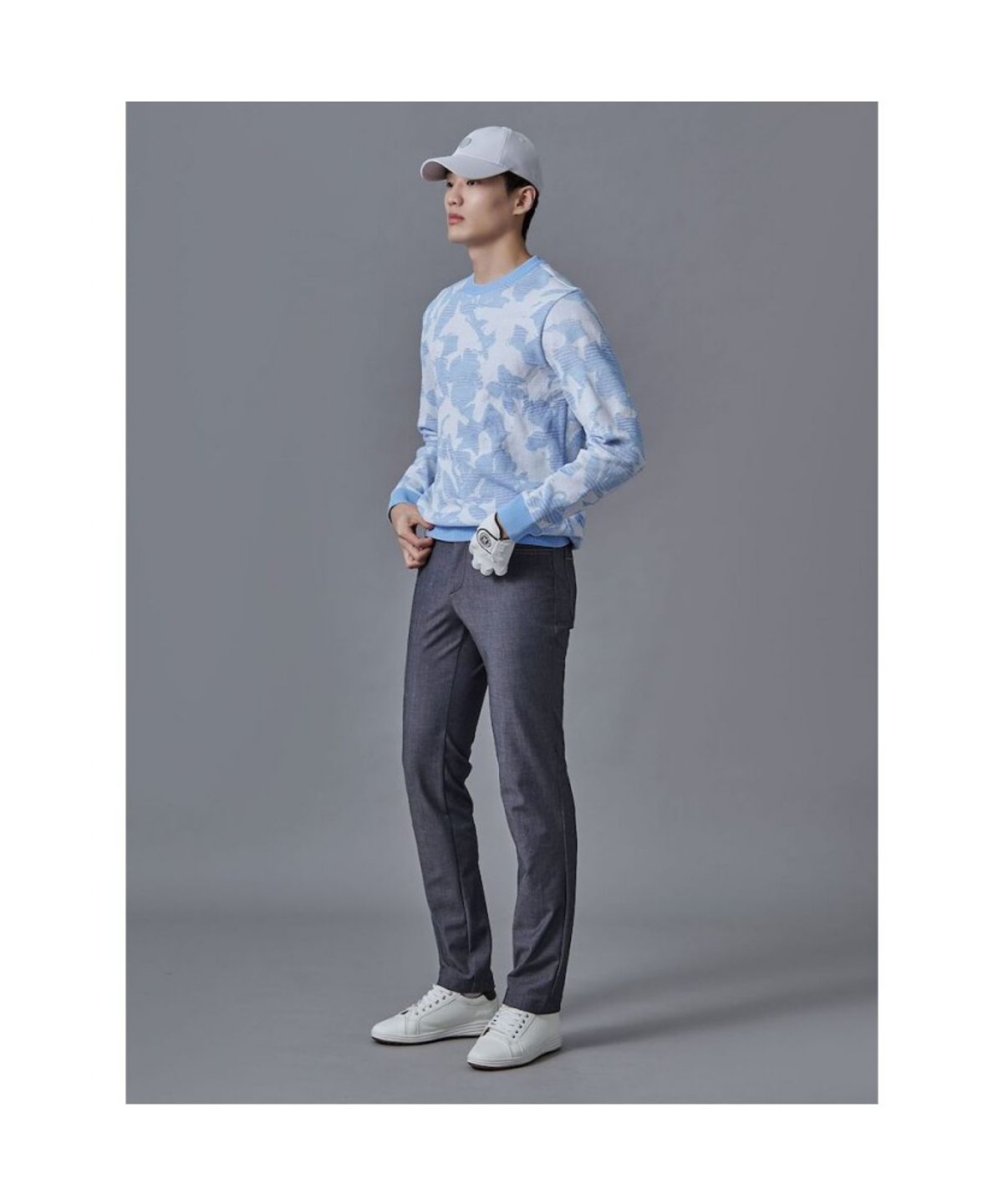 빈폴골프(BEANPOLE GOLF) 남성 데님라이크 슬림 팬츠  네이비