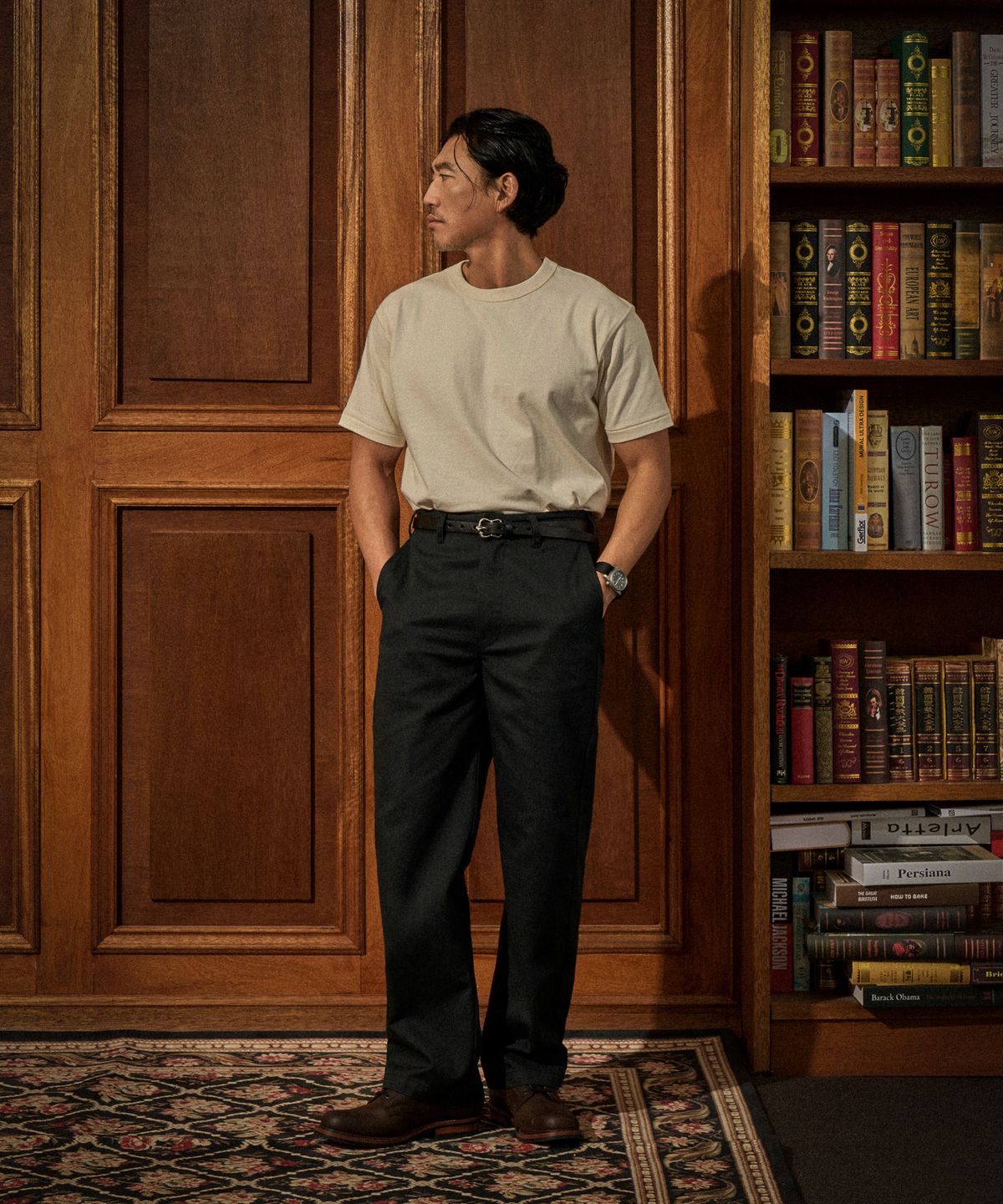 브론슨(BRONSON) 1970s Straight-Leg Work Pants Khaki