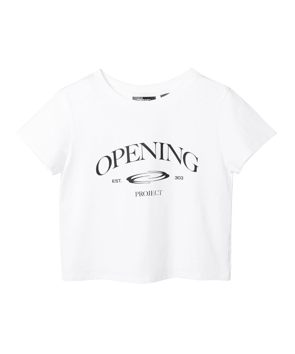 ☆OPENING PROJECT☆W CROPPED NO11 HALF T SHIRT Opening Project W Cropped No11 Half T Shirt - Navy