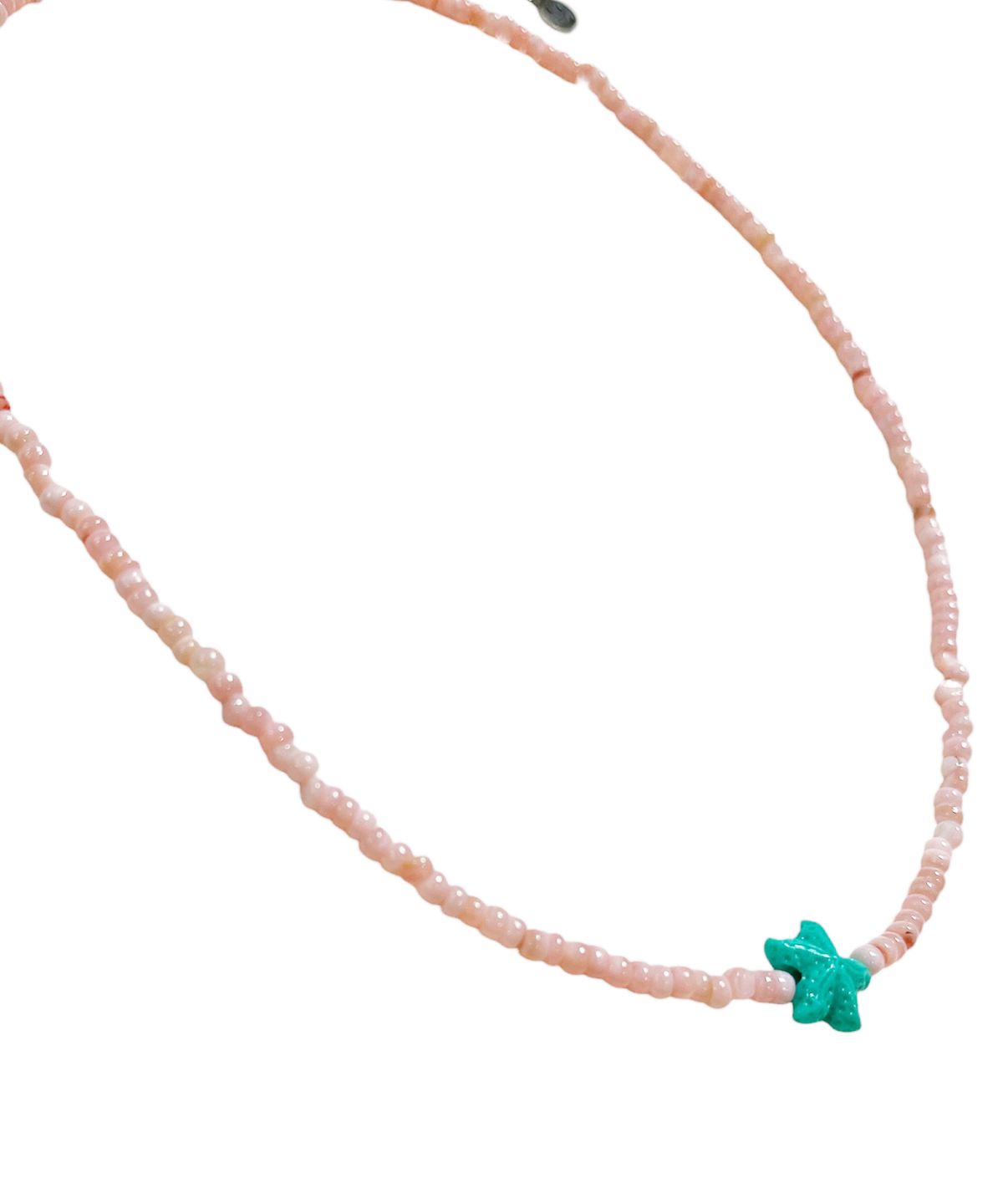 스케이터락(SK8ER ROCK) Starfish Coral Beads Necklace  ((light pink))