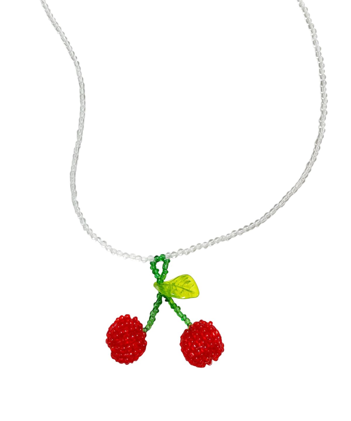 스케이터락(SK8ER ROCK) Cherry Brystal Beads Necklace
