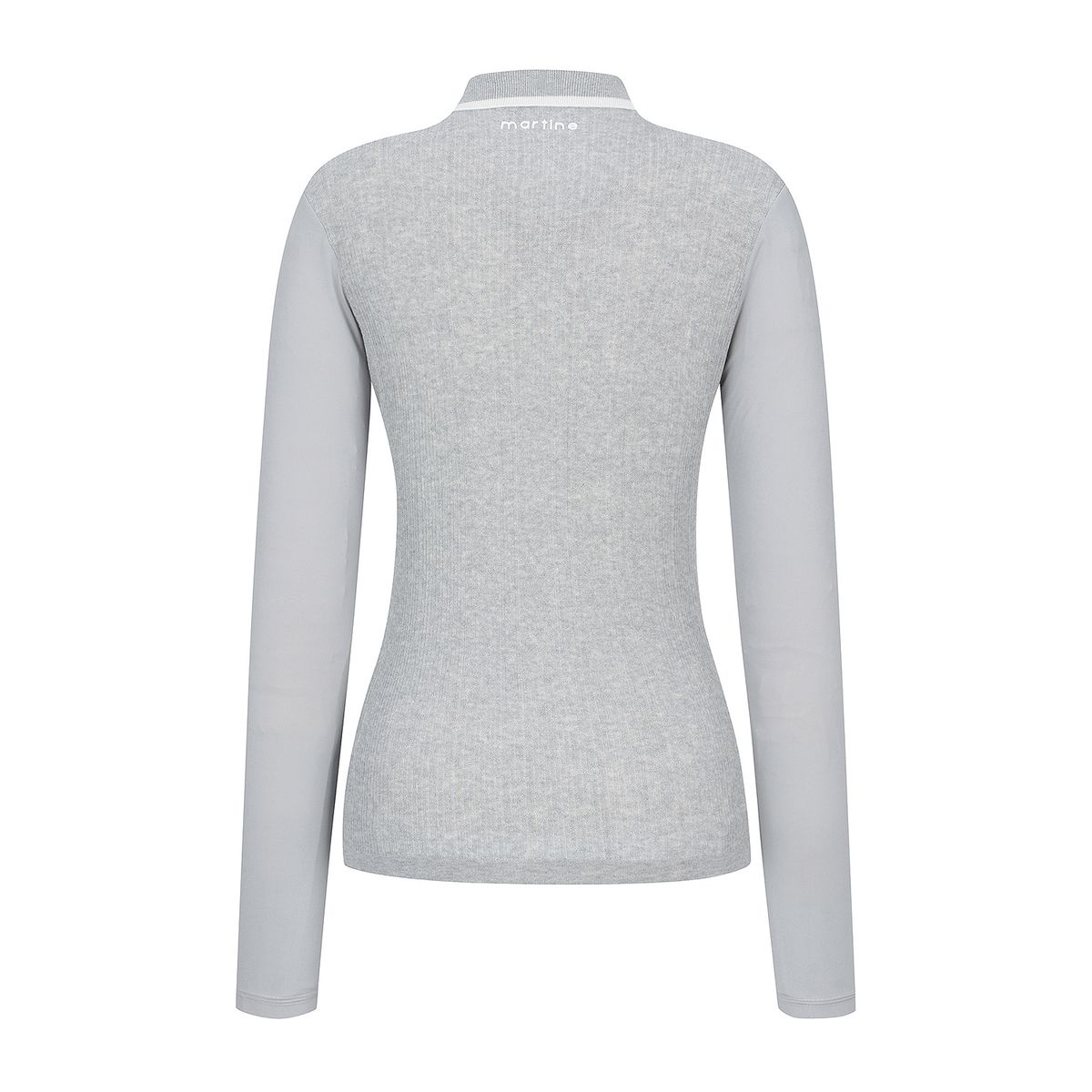 마틴골프(MARTINE GOLF) Ribbed Knit Cooling Sleeve T-Shirts_M/Grey