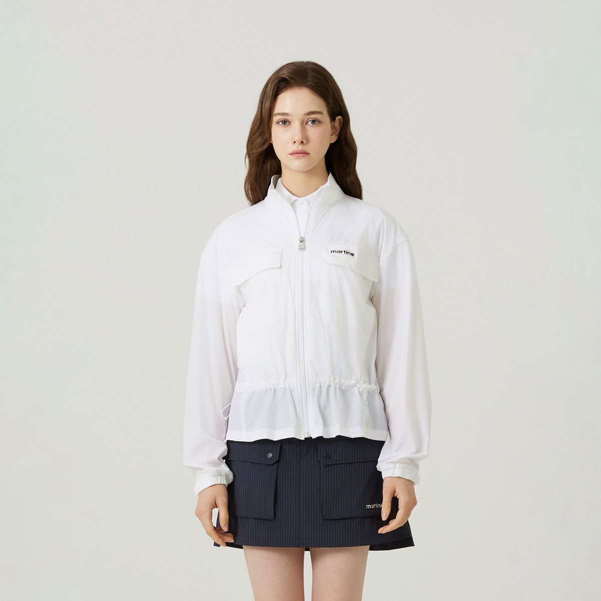 마틴골프(MARTINE GOLF) Out Pocket Point Jumper_White
