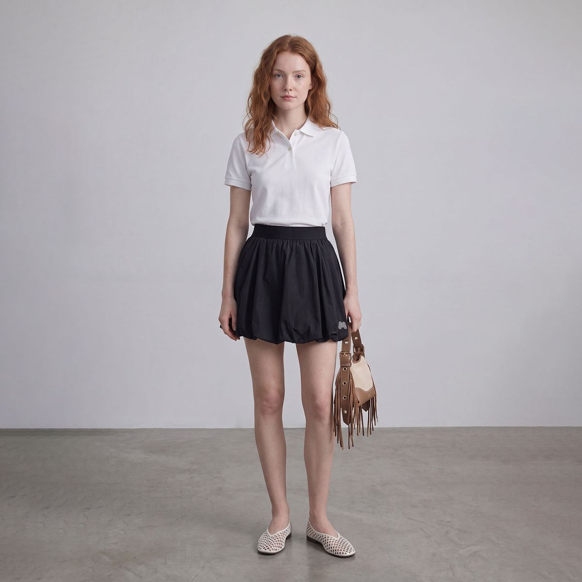 마틴골프(MARTINE GOLF) Balloon Skirt_Black