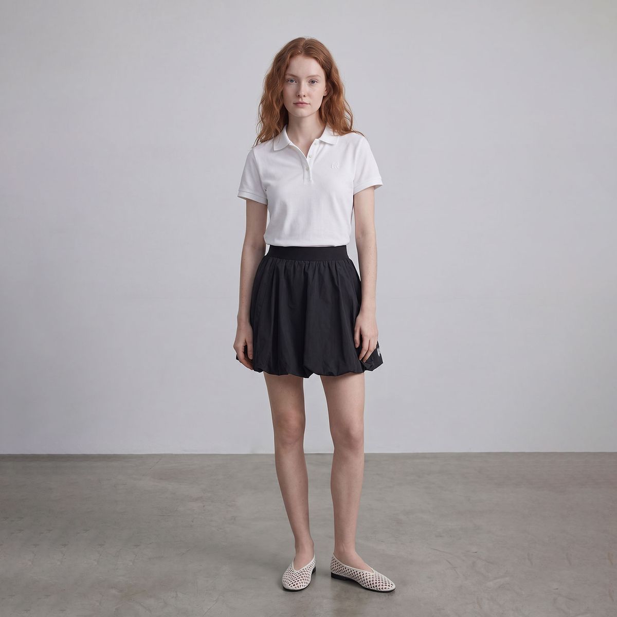 마틴골프(MARTINE GOLF) Balloon Skirt_Black