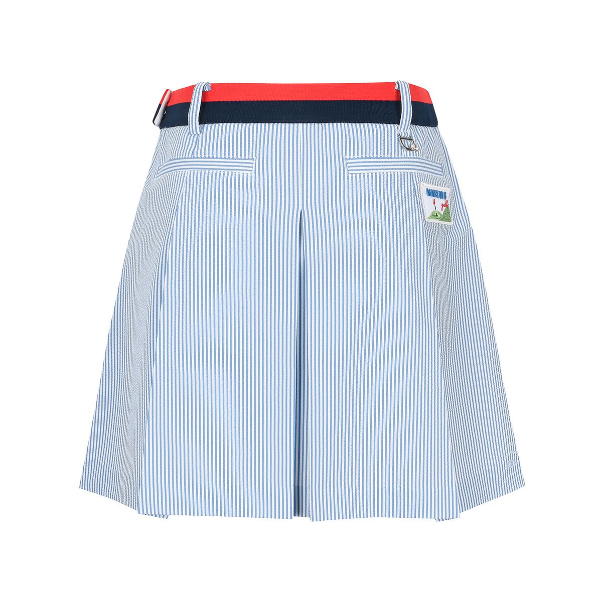 마틴골프(MARTINE GOLF) Knit Matching Pleats Culottes_Blue