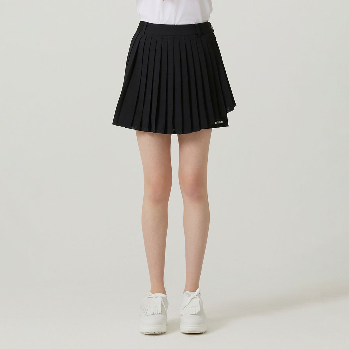 마틴골프(MARTINE GOLF) Pleats Wrap Culottes_Black