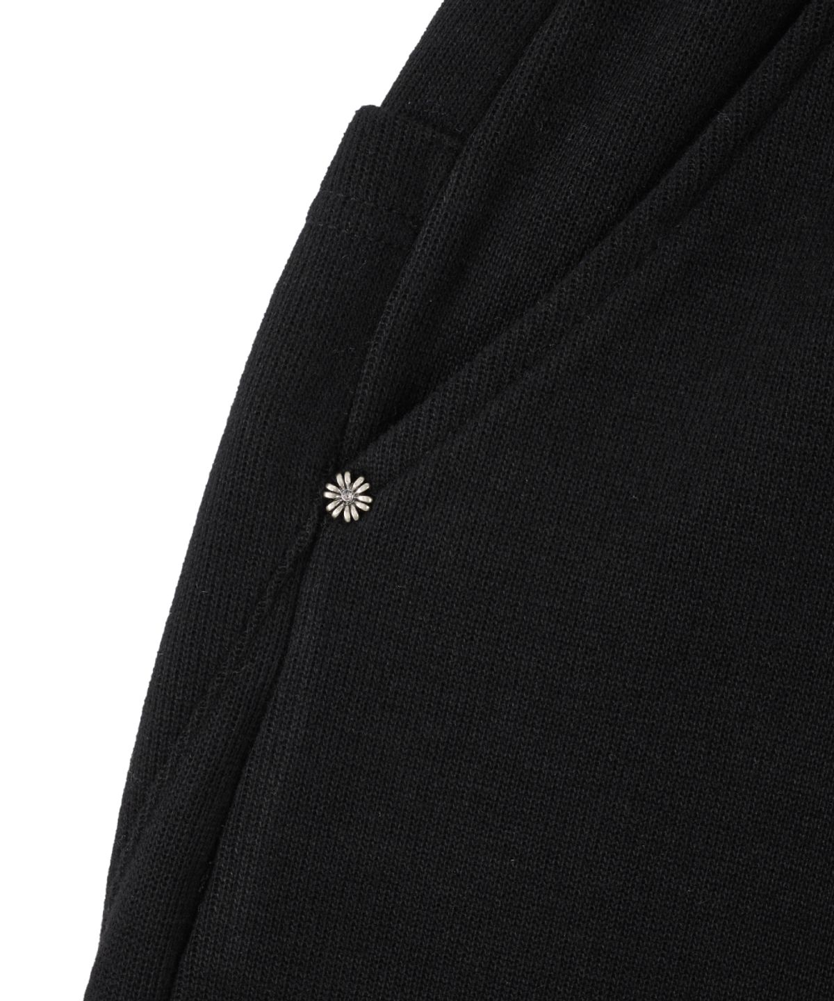 단델(DANDEL) DD symbol sweat bermuda pants (BLACK)
