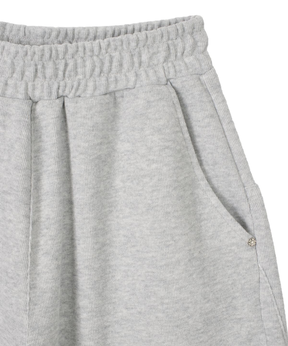단델(DANDEL) DD symbol sweat bermuda pants (GREY)