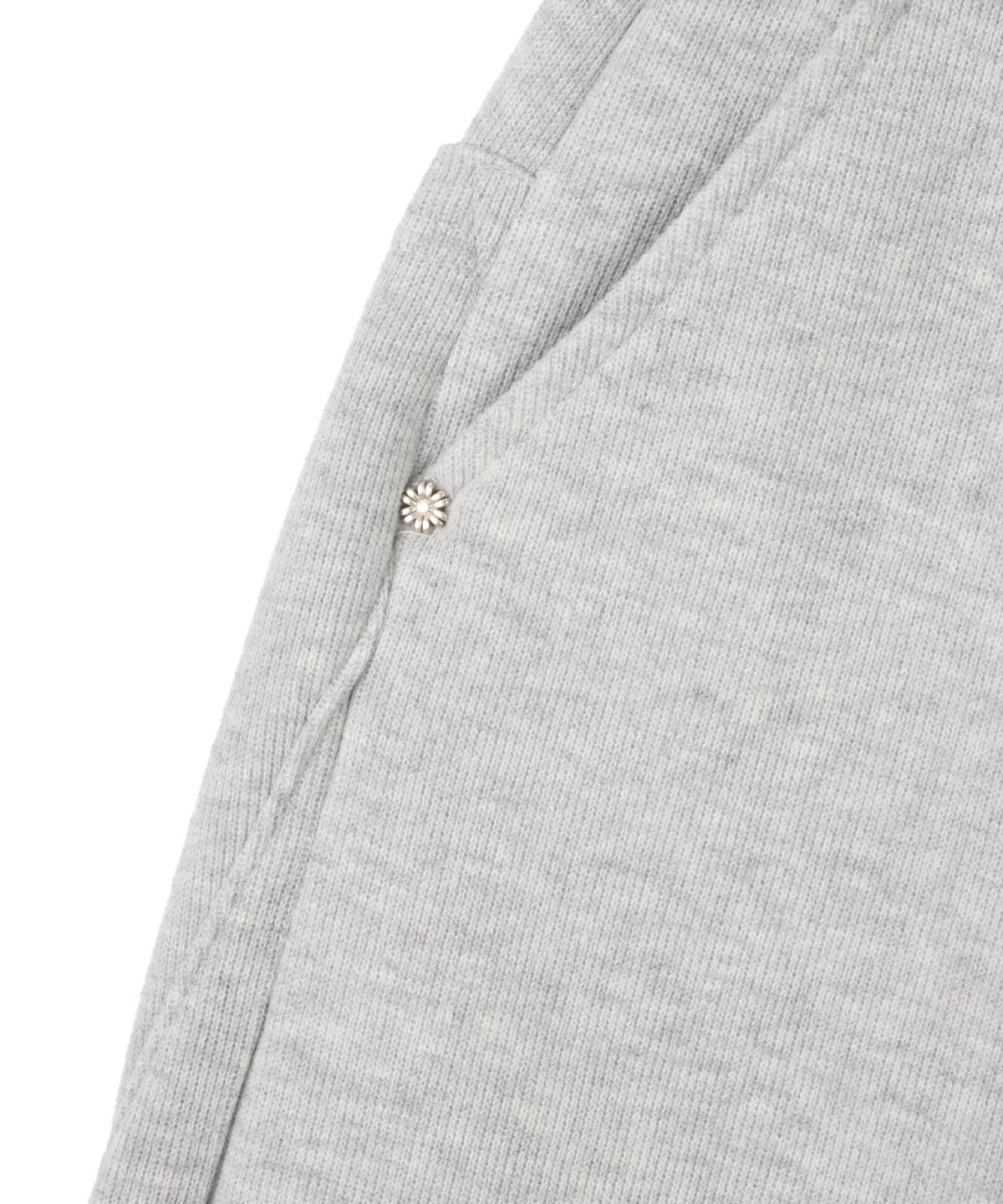 단델(DANDEL) DD symbol sweat bermuda pants (GREY)