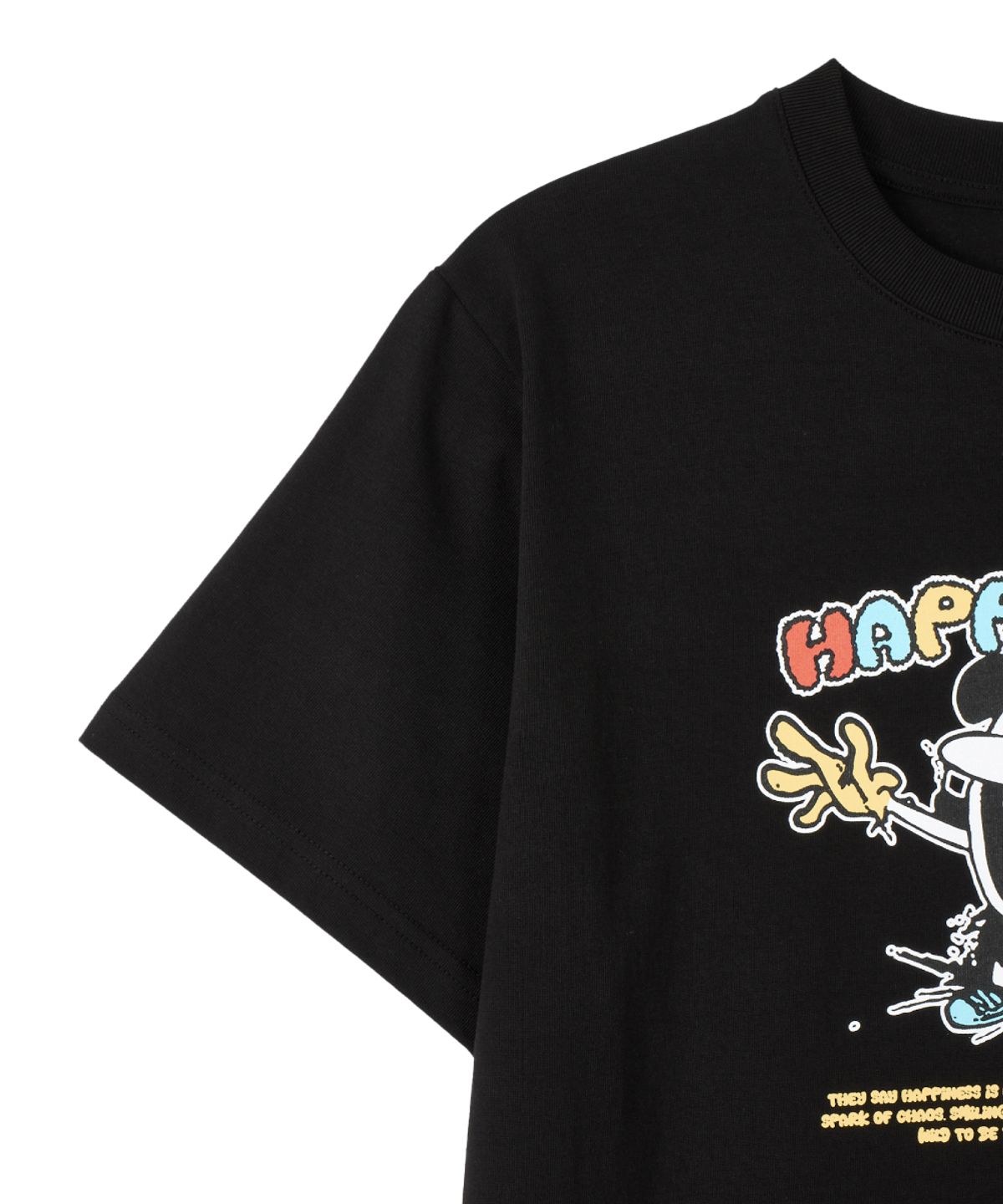 단델(DANDEL) DD happy as hell tee (BLACK)