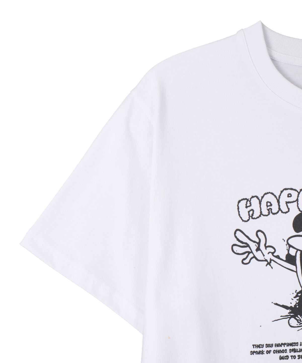 단델(DANDEL) DD happy as hell tee (WHITE)