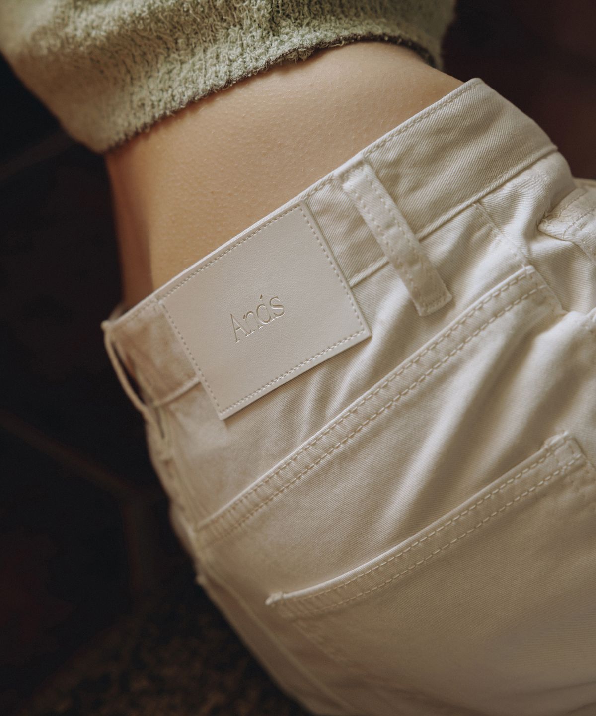 앤니즈(ANDNEEDS) Lotus  dyed pants (white)