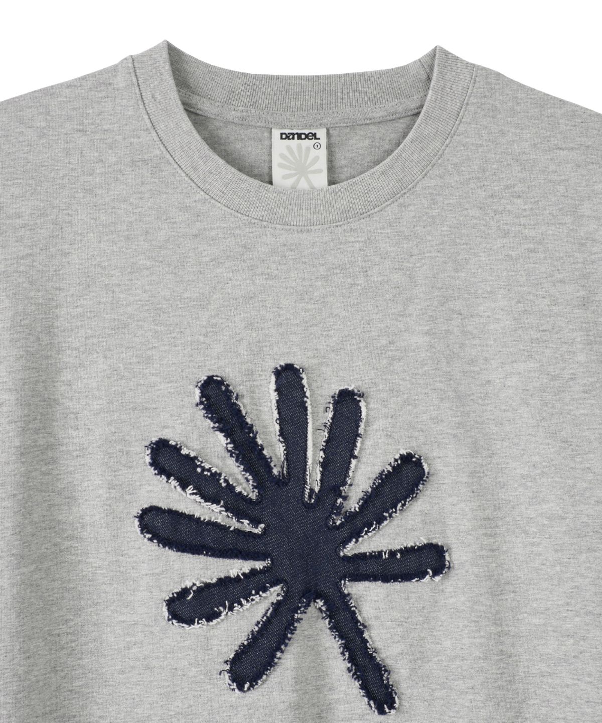 단델(DANDEL) DD symbol applique tee (GREY)