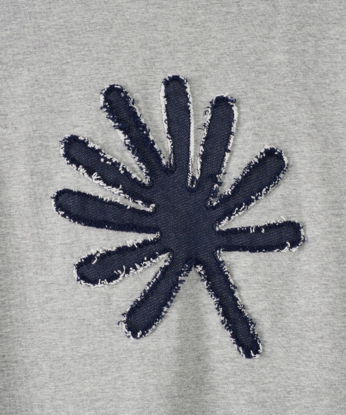 단델(DANDEL) DD symbol applique tee (GREY)