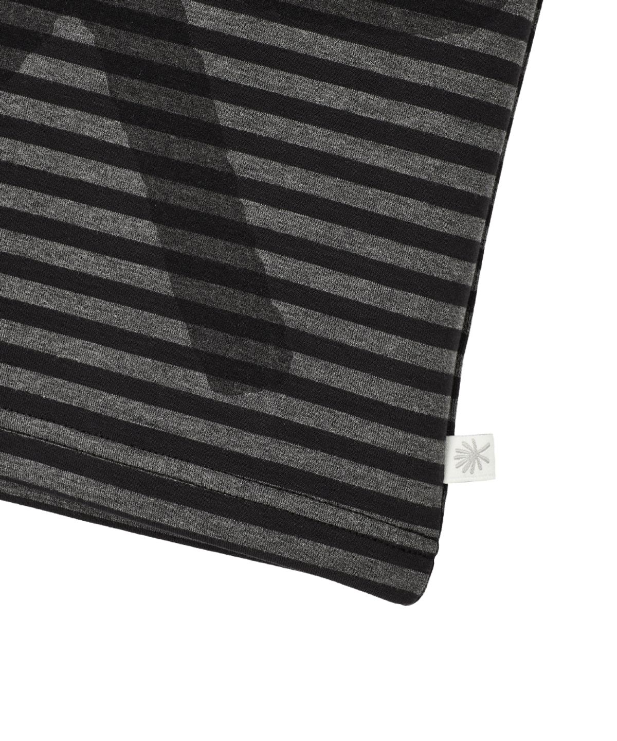 단델(DANDEL) DD murky stripe symbol tee (CHARCOAL)