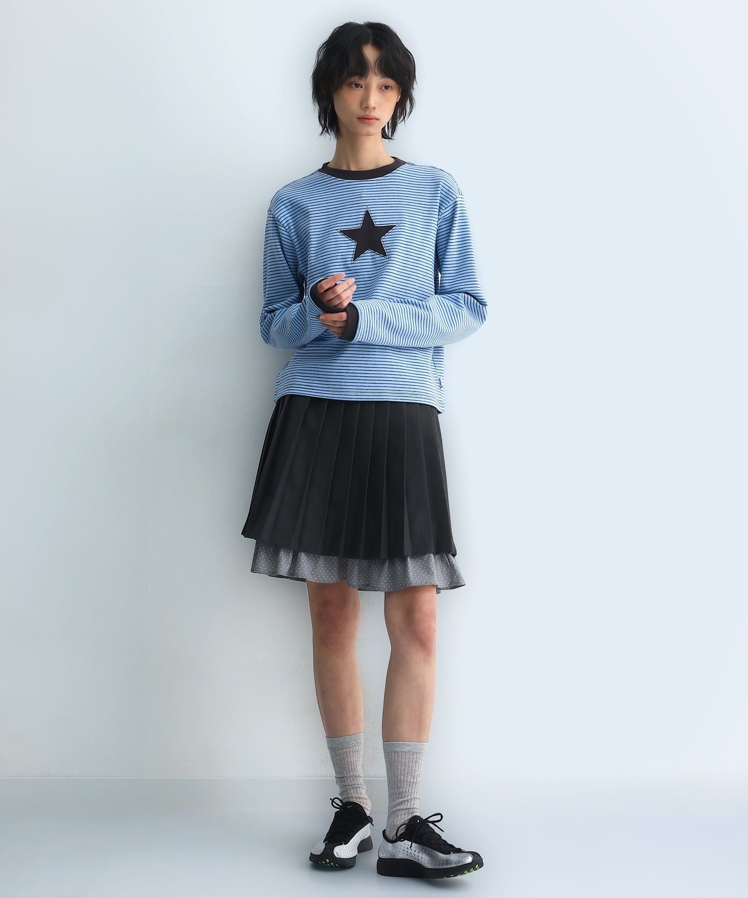 ●Bad Blue● Stripe My Little Star L/S (Blue) MUSINSA | BADBLUE Stripe My Little Star L/S Blue