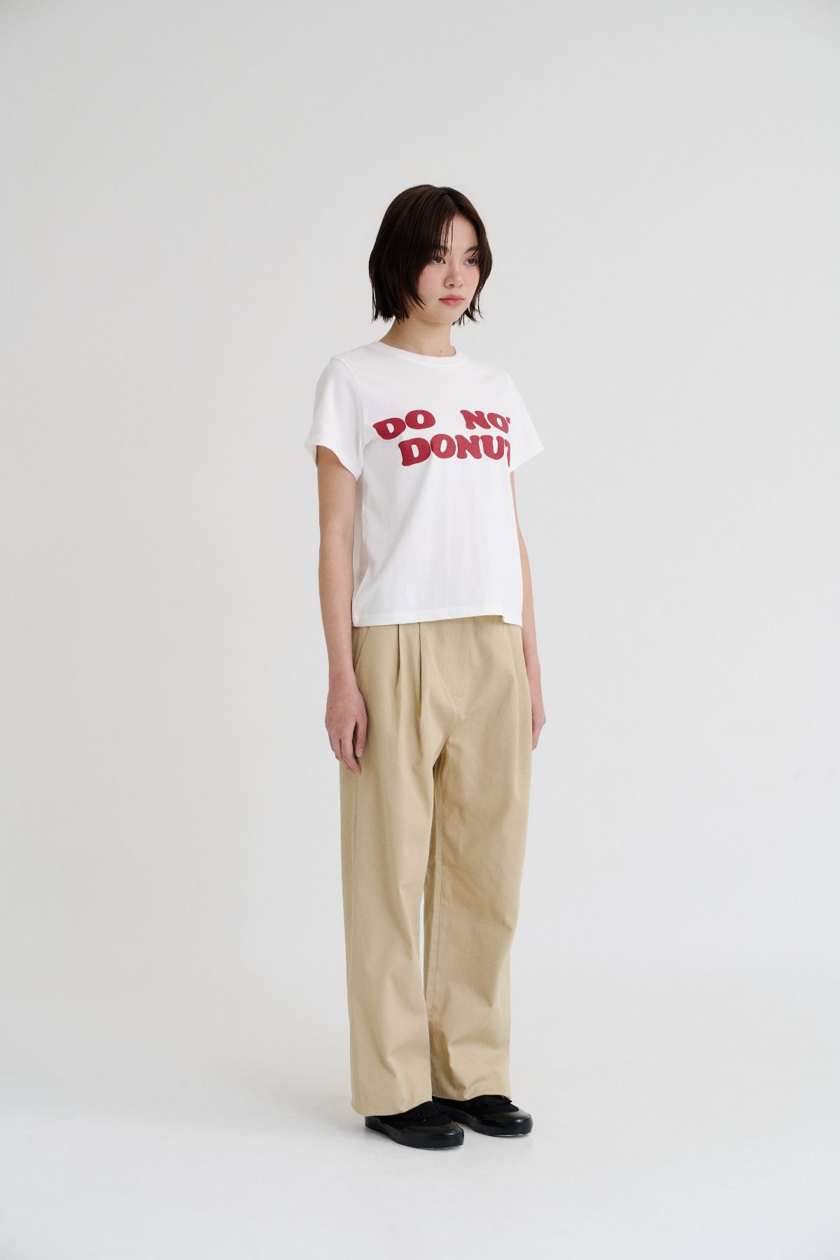 레피어(REPPIER) Cotton Barrel Leg Pants (Beige)