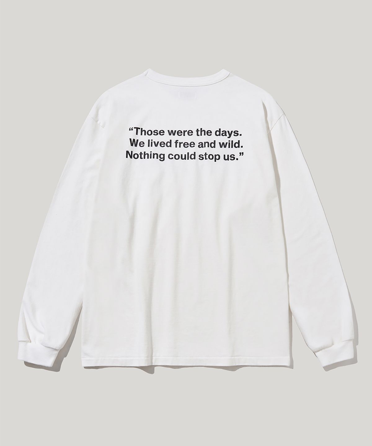러스틱클럽(RUSTICCLUB) COWBOY MESSAGE LONG SLEEVE_WHITE