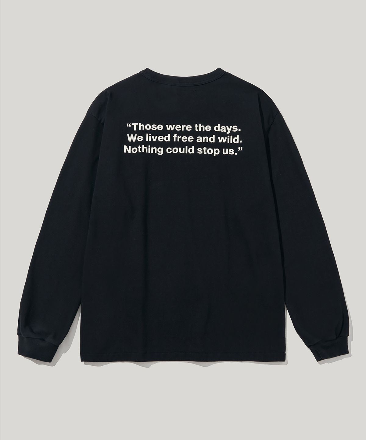러스틱클럽(RUSTICCLUB) COWBOY MESSAGE LONG SLEEVE_BLACK