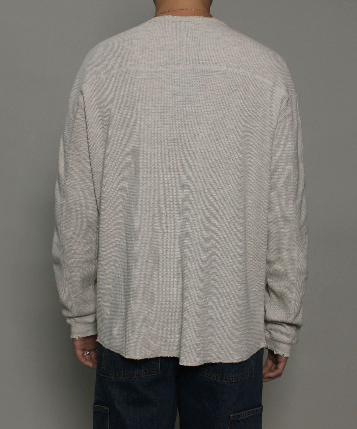 러스틱클럽(RUSTICCLUB) VINTAGE WAFFLE LONG SLEEVE_OATMEAL