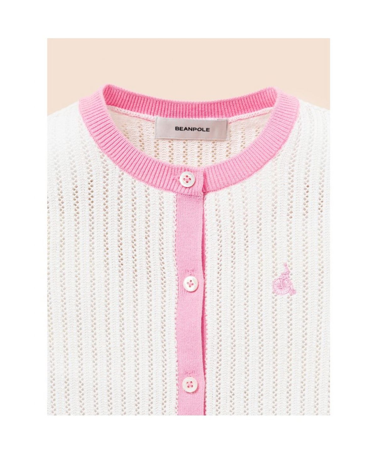 빈폴 키즈(BEANPOLE KIDS) 여아 크로쉐 가디건  아이보리 (BI545AG030)