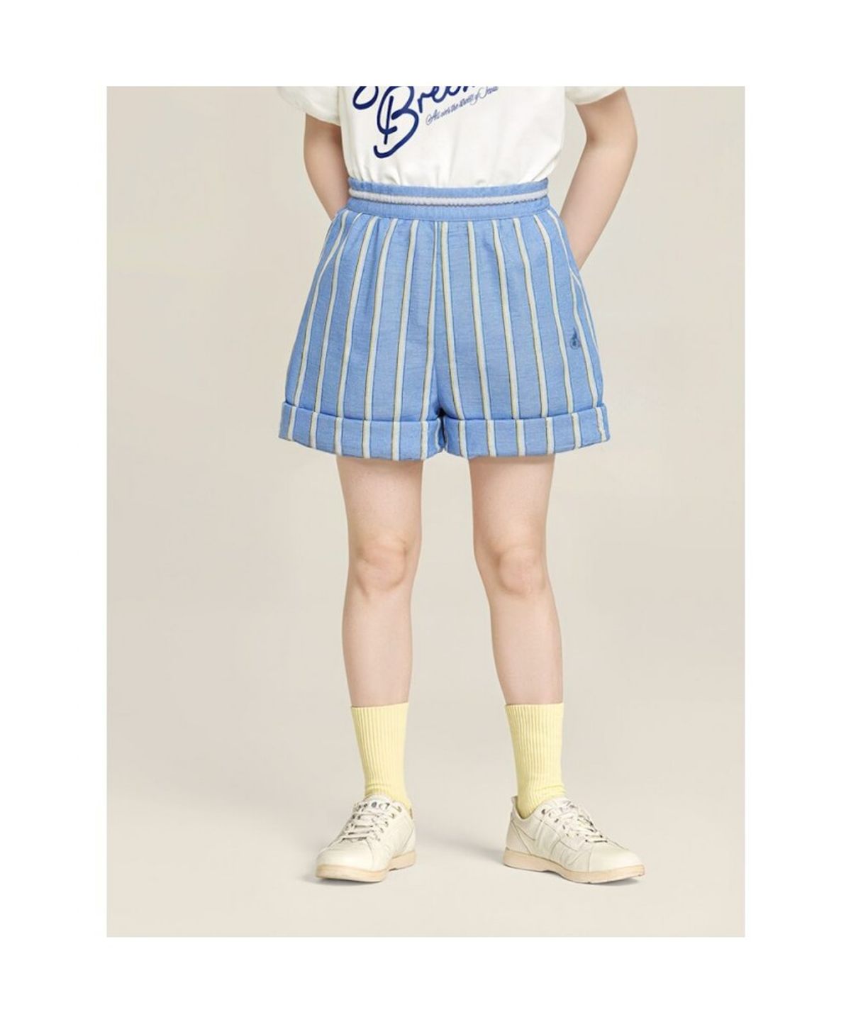 빈폴 키즈(BEANPOLE KIDS) 스트라이프 팬츠 스카이 블루 (BI5425U03Q)