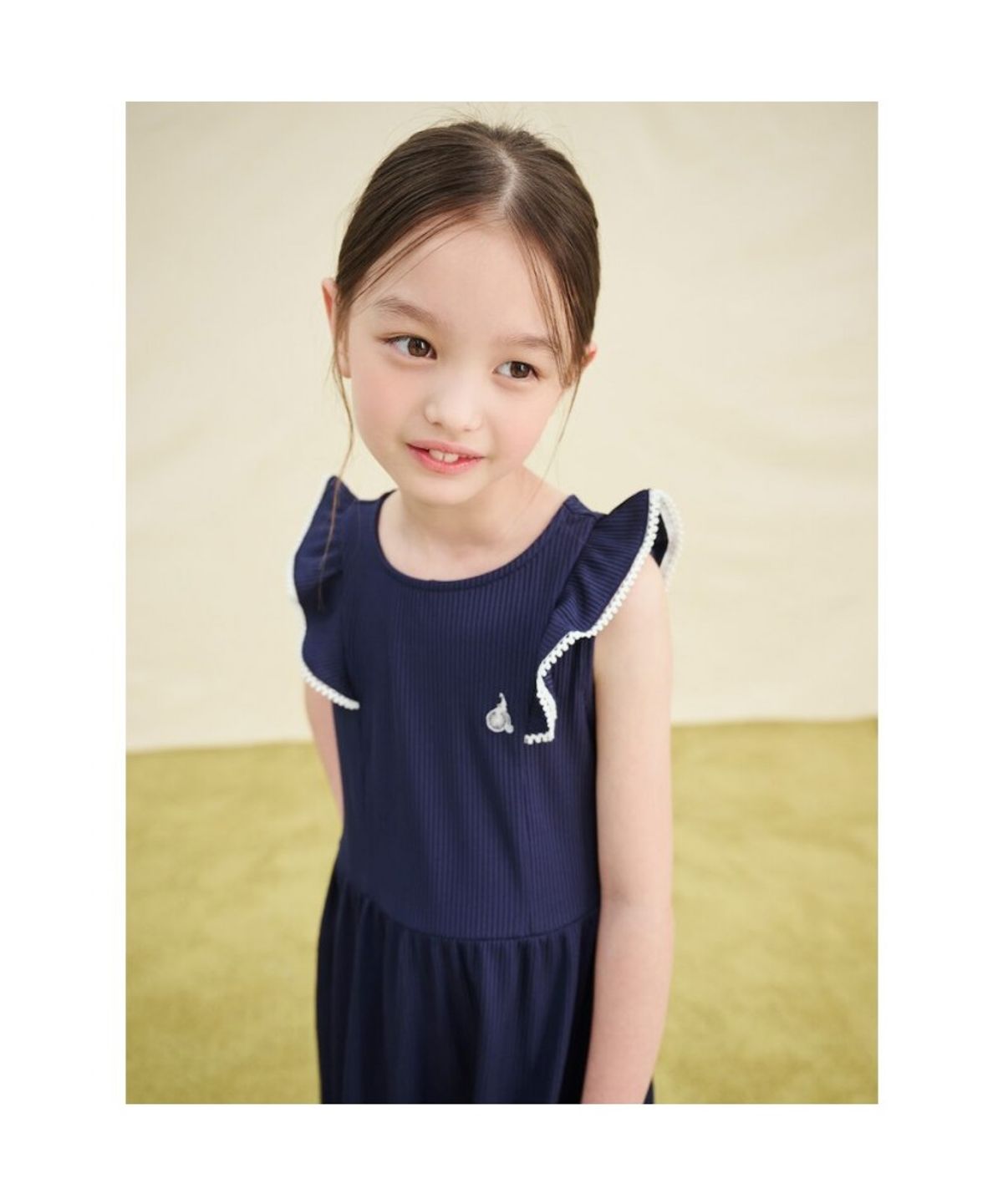 빈폴 키즈(BEANPOLE KIDS) 클래식 골지 민소매 원피스  네이비 (BI5471G10R)