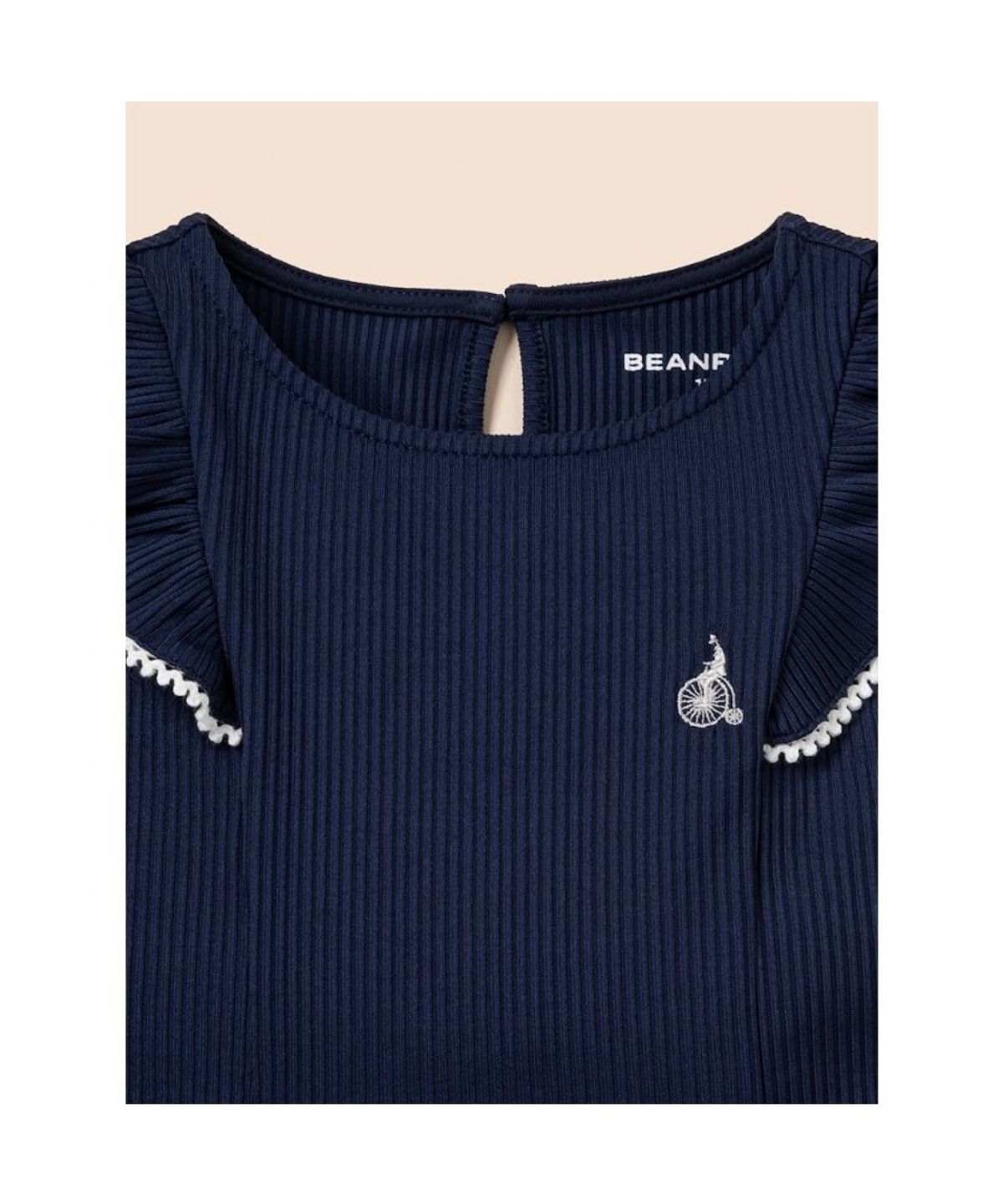 빈폴 키즈(BEANPOLE KIDS) 클래식 골지 민소매 원피스  네이비 (BI5471G10R)