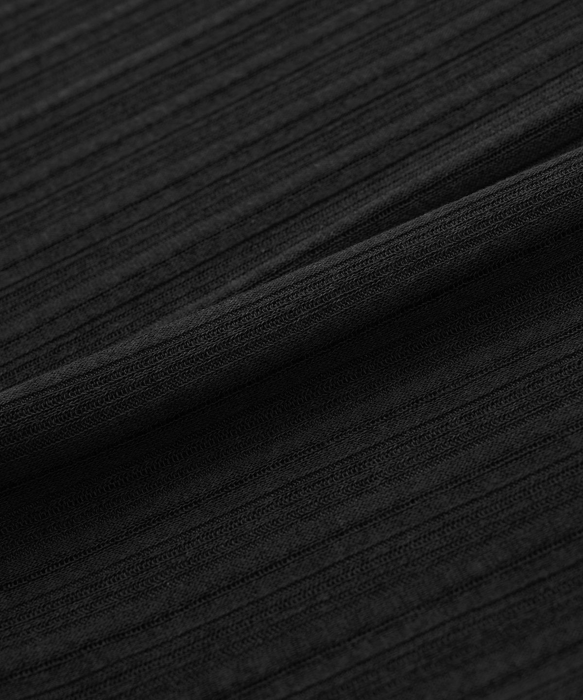 바스틱(VASTIC) 시스루 하프 니트_블랙