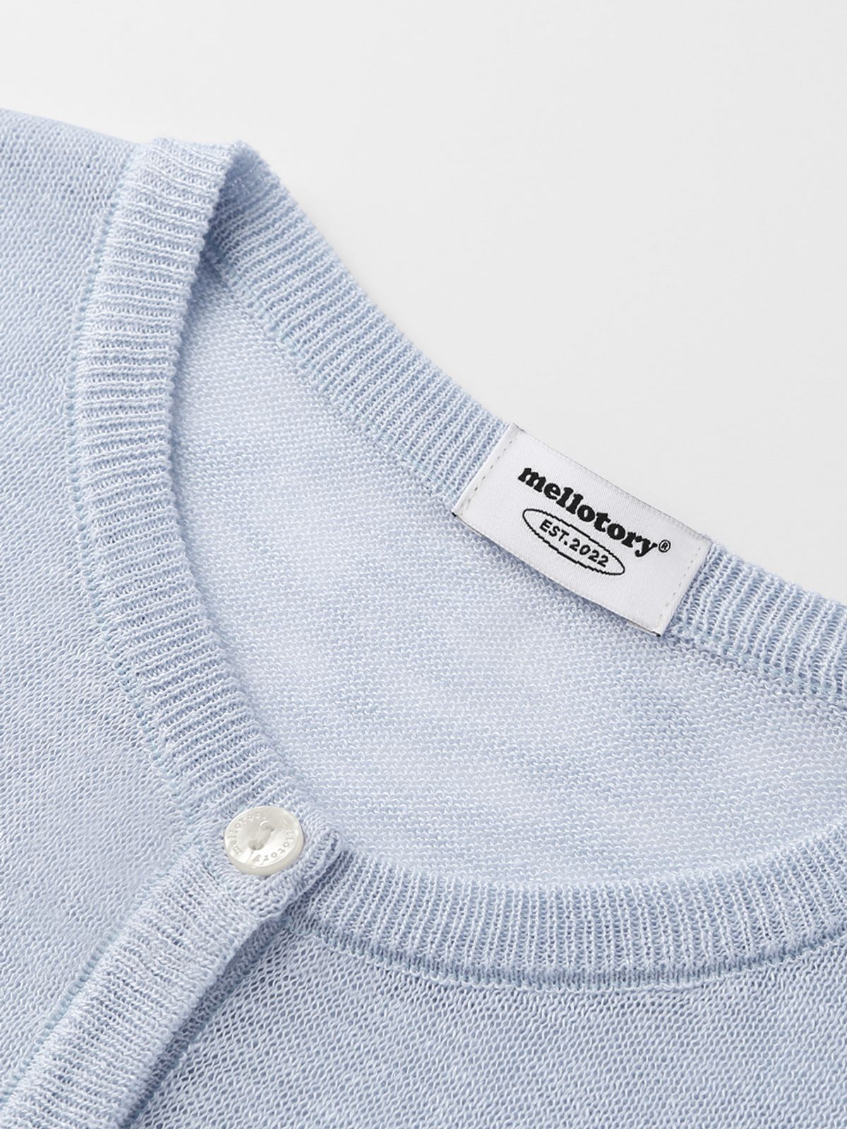 멜로토리(MELLOTORY) 에센셜 가디건 (라이트블루)