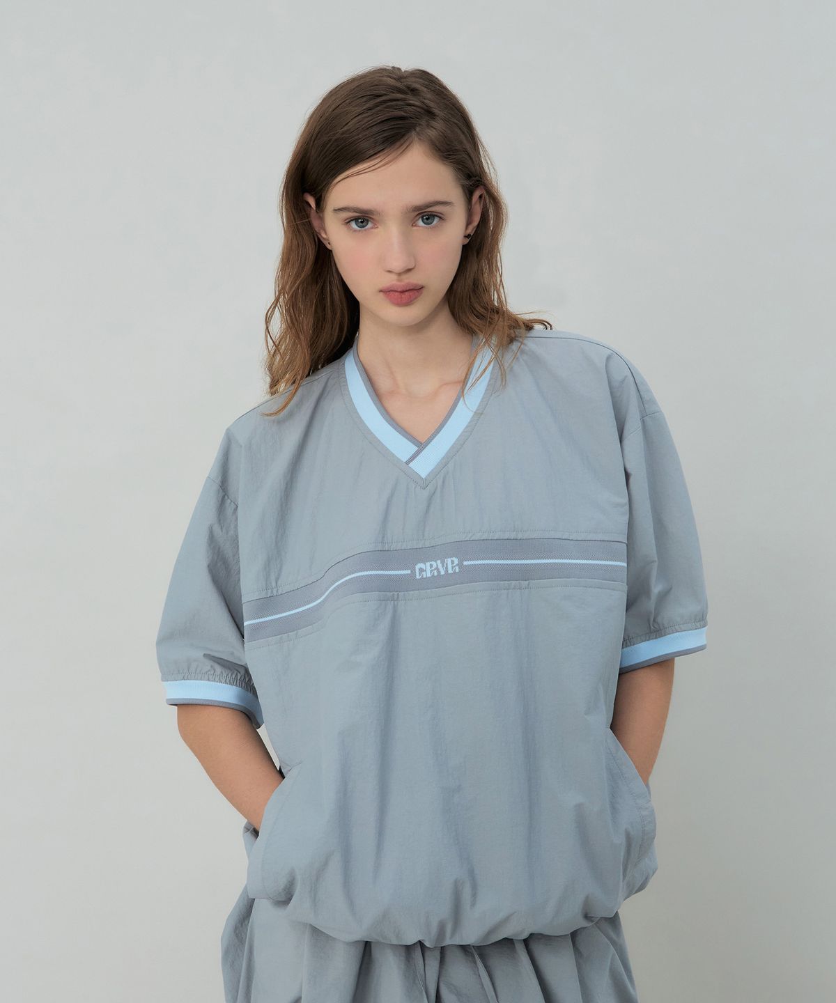 그로브(GROVE) JULES HALF ANORAK (GREY)