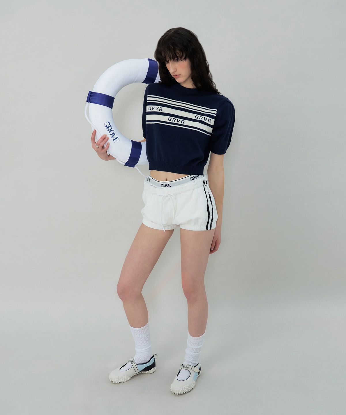 그로브(GROVE) GRVR ROBIN SHORTS (WHITE)