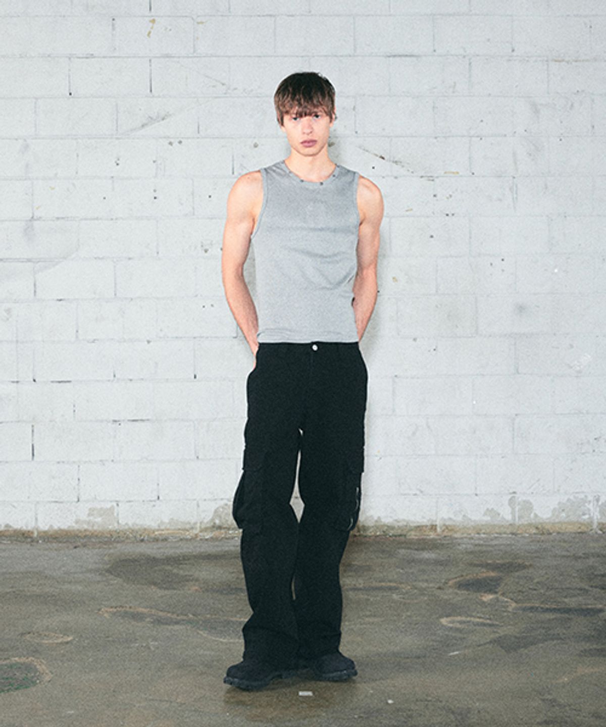 레킴(LEKIM) LWE 스터드 나시 그레이 (UNISEX)