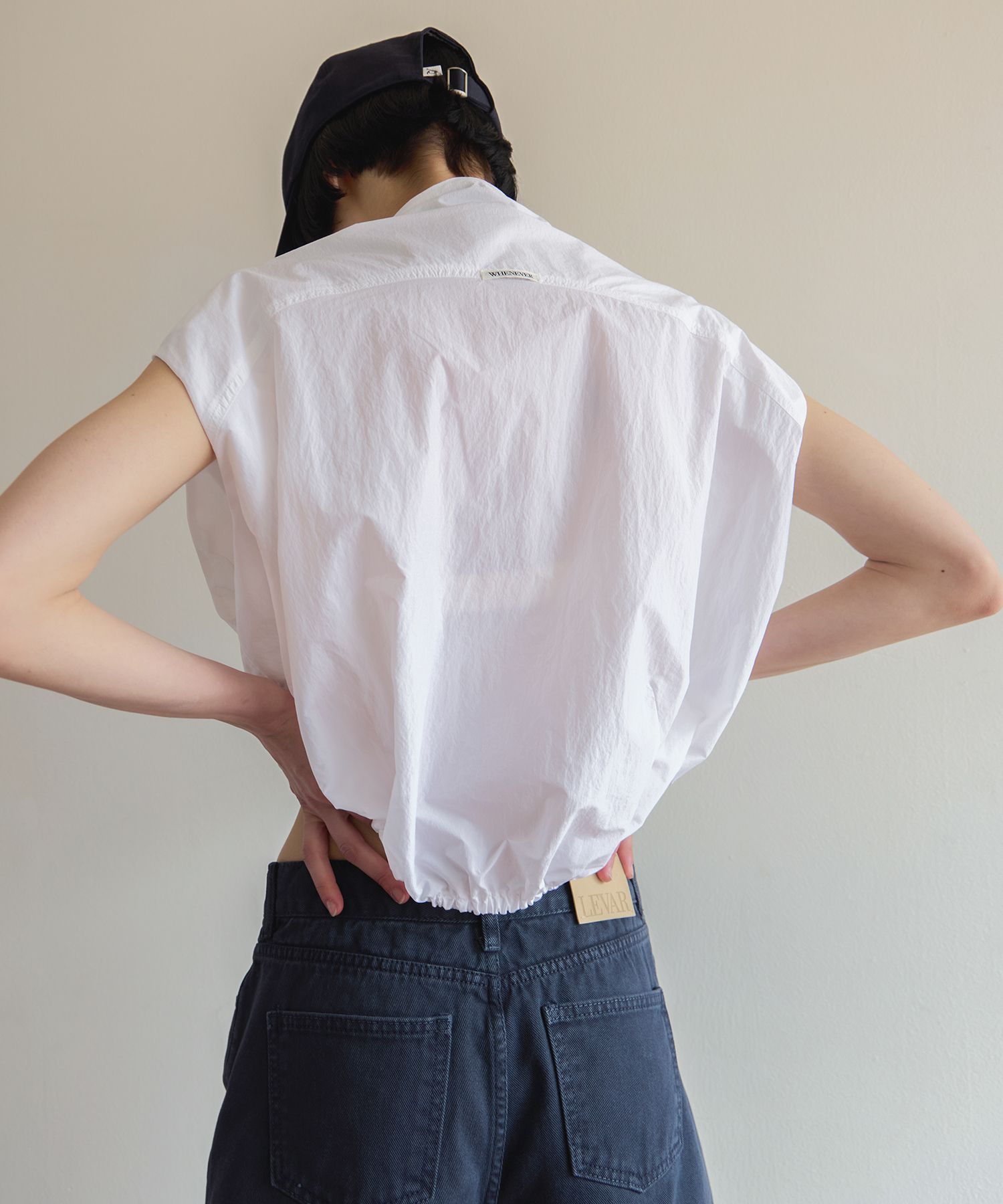 LEVAR ♥ Cool Breeze Sleeveless Anorak /追跡付 MUSINSA | LEVAR Cool Breeze Sleeveless Anorak - Off White