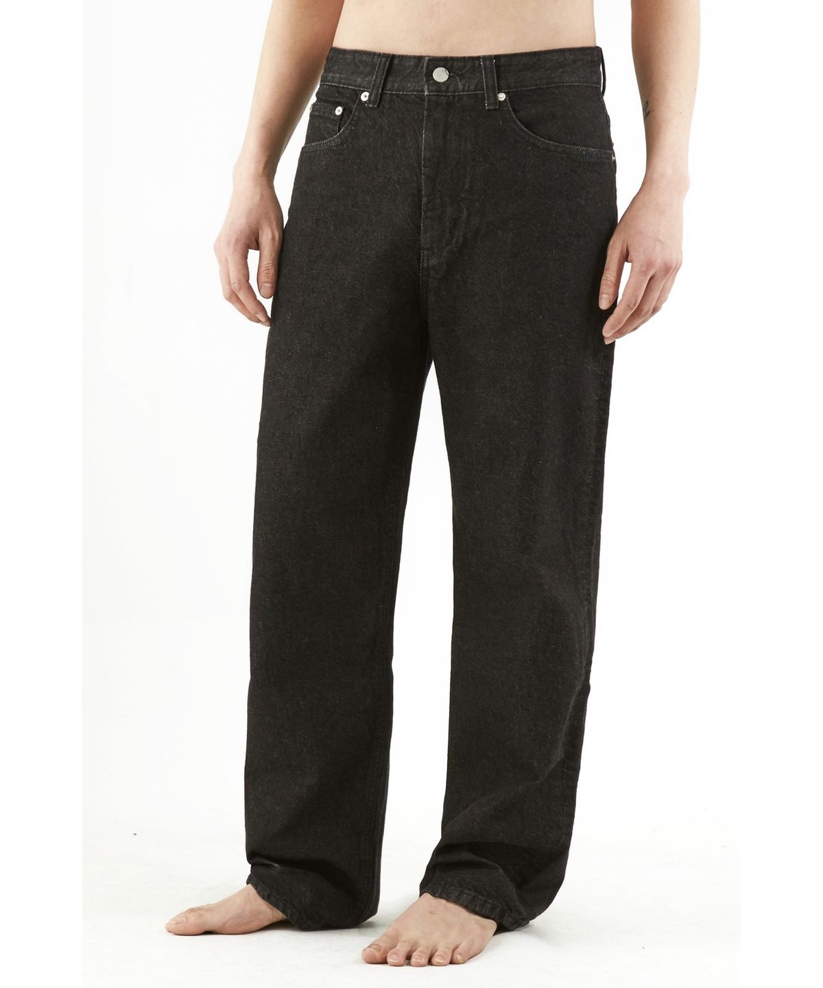 유스(YOUTH) Straight Denim Pants - Washed Black