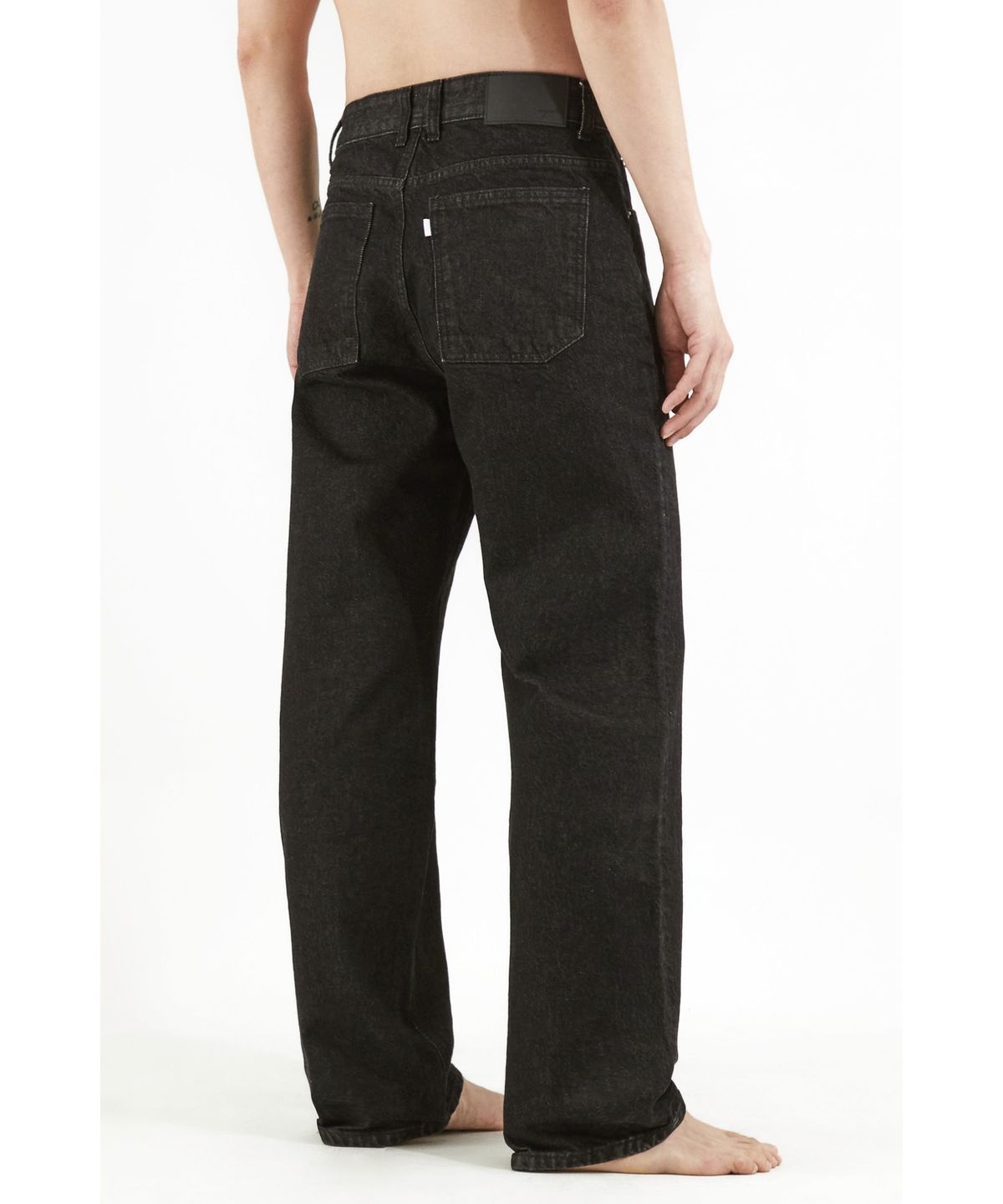 유스(YOUTH) Straight Denim Pants - Washed Black