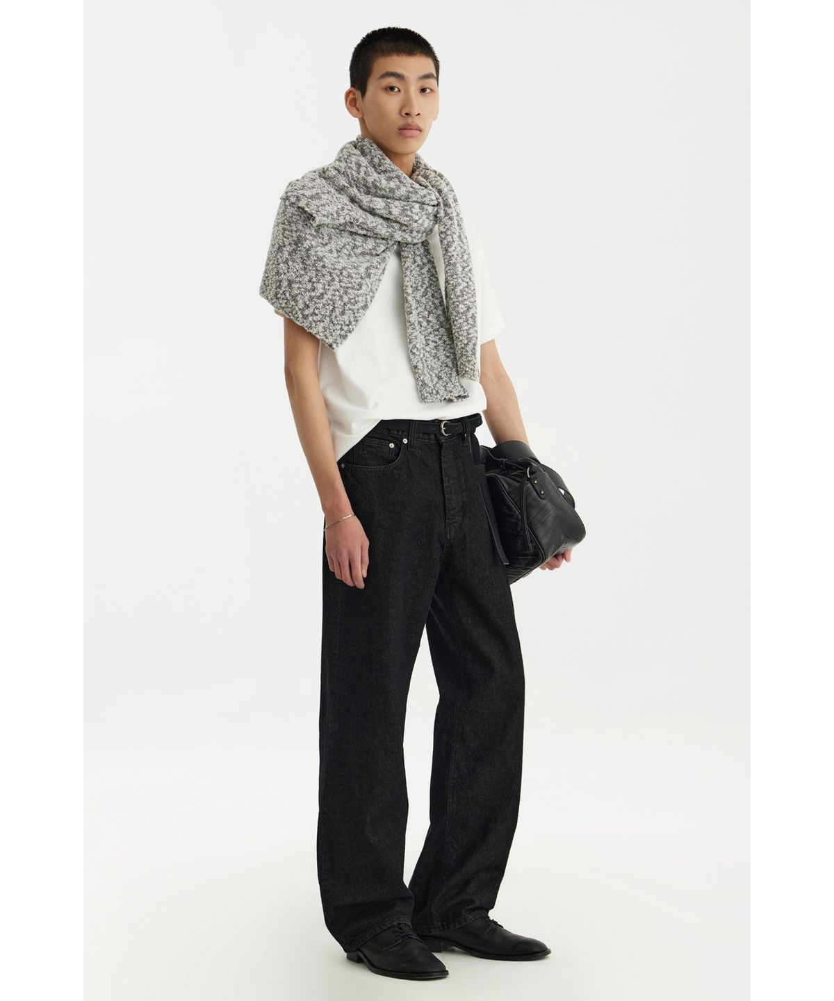 유스(YOUTH) Straight Denim Pants - Washed Black