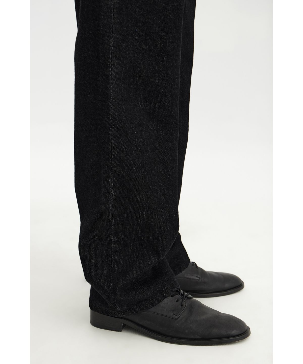 유스(YOUTH) Straight Denim Pants - Washed Black