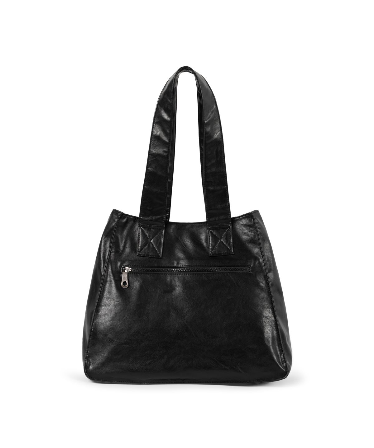이우가마카라스(IUGAMAKARAS) Flowers Leather Shoulder Bag (Black)