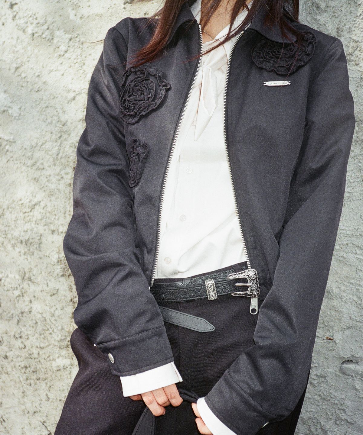 이우가마카라스(IUGAMAKARAS) Double Stuff Western Belt (Black)